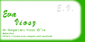 eva viosz business card